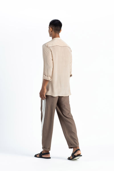 Patch Pocket Shirt- Nude Men THREE Men 