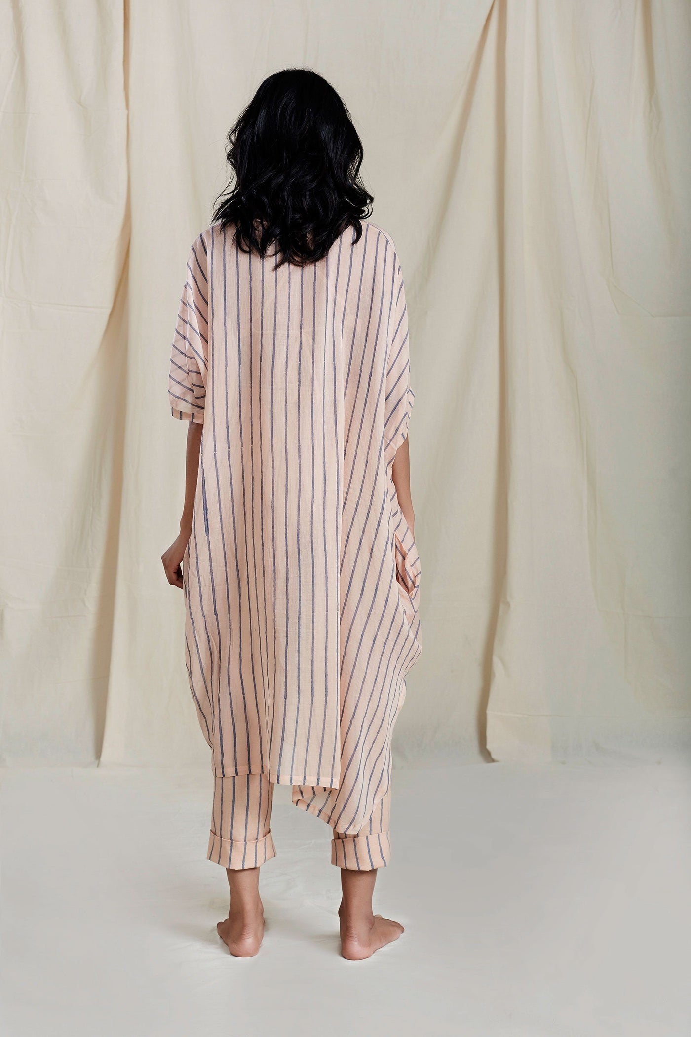 Peach Cowl Tunic Fashion Mati
