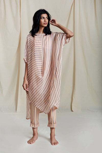 Peach Cowl Tunic Fashion Mati