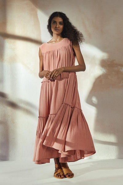 Peach Fashion Khara Kapas