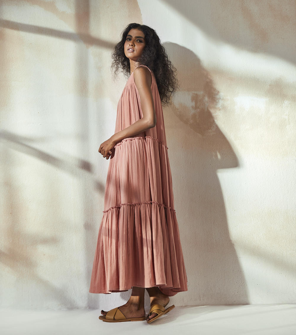 Peach Fashion Khara Kapas