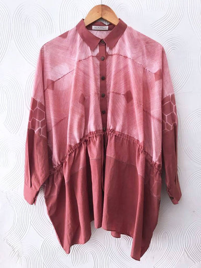 Peach Shibori top Fashion The Pot Plant