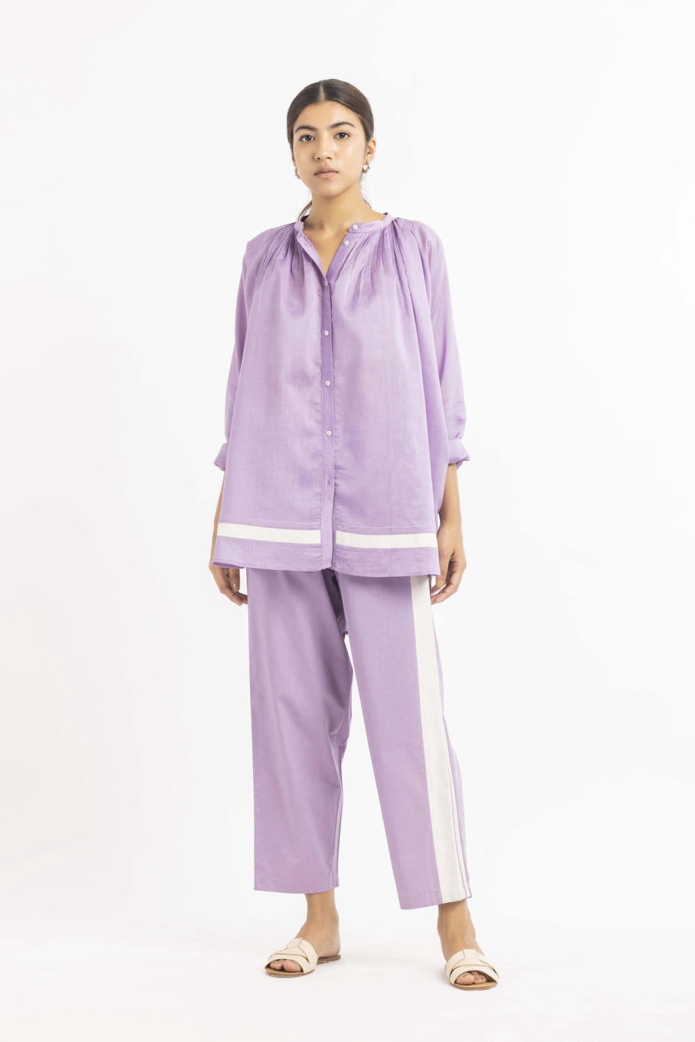 Peasant Top Co-ord Lavender Fashion THREE