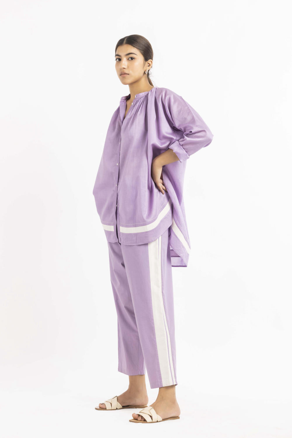 Peasant Top Co-ord Lavender Fashion THREE