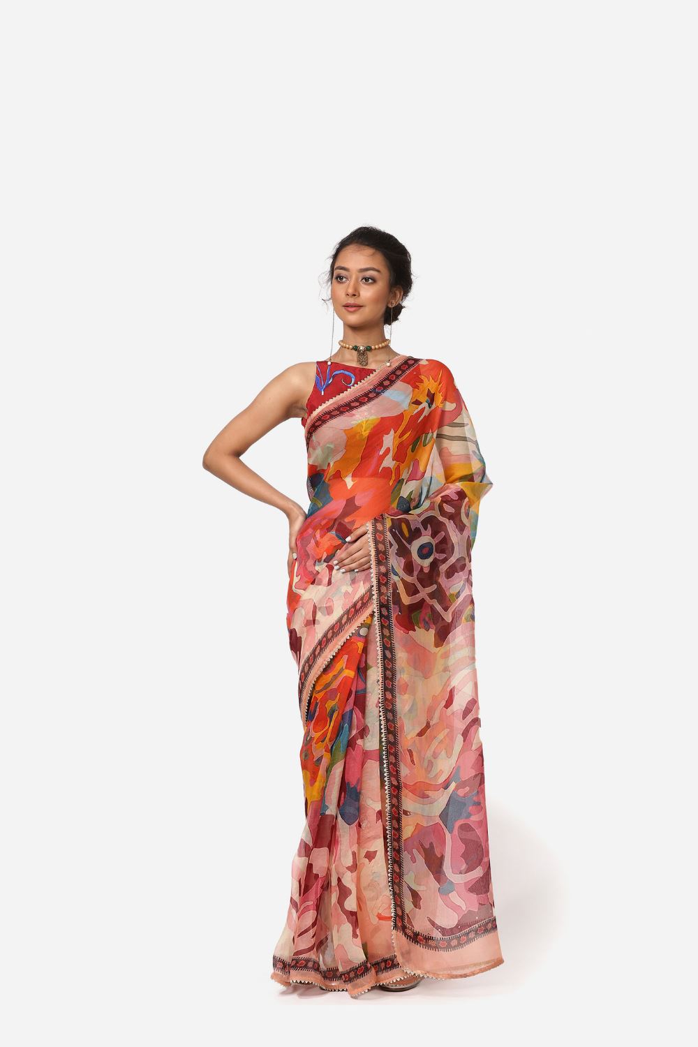 Peonies Saree Fashion Yam