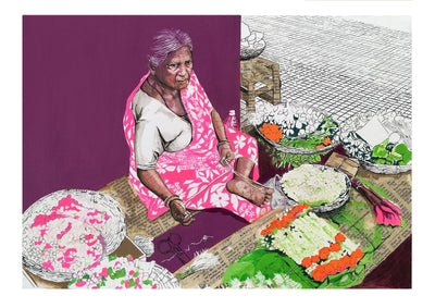 Phoolwali Print Art Zoya Chaudhary 