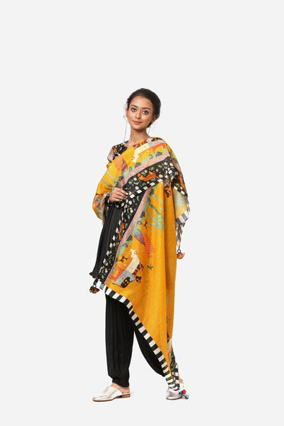 Pichwai Dupatta Fashion Yam