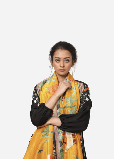 Pichwai Dupatta Fashion Yam
