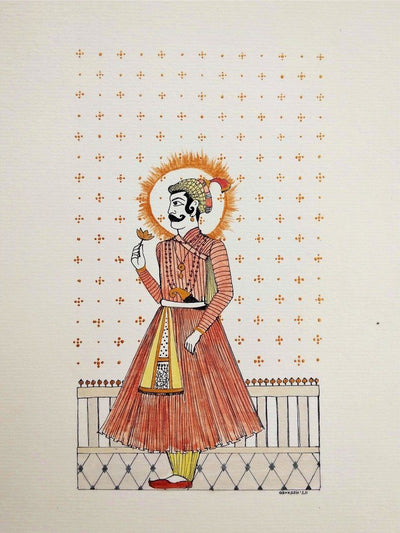 Pichwai Maharaja Print Art Kosha Shah 