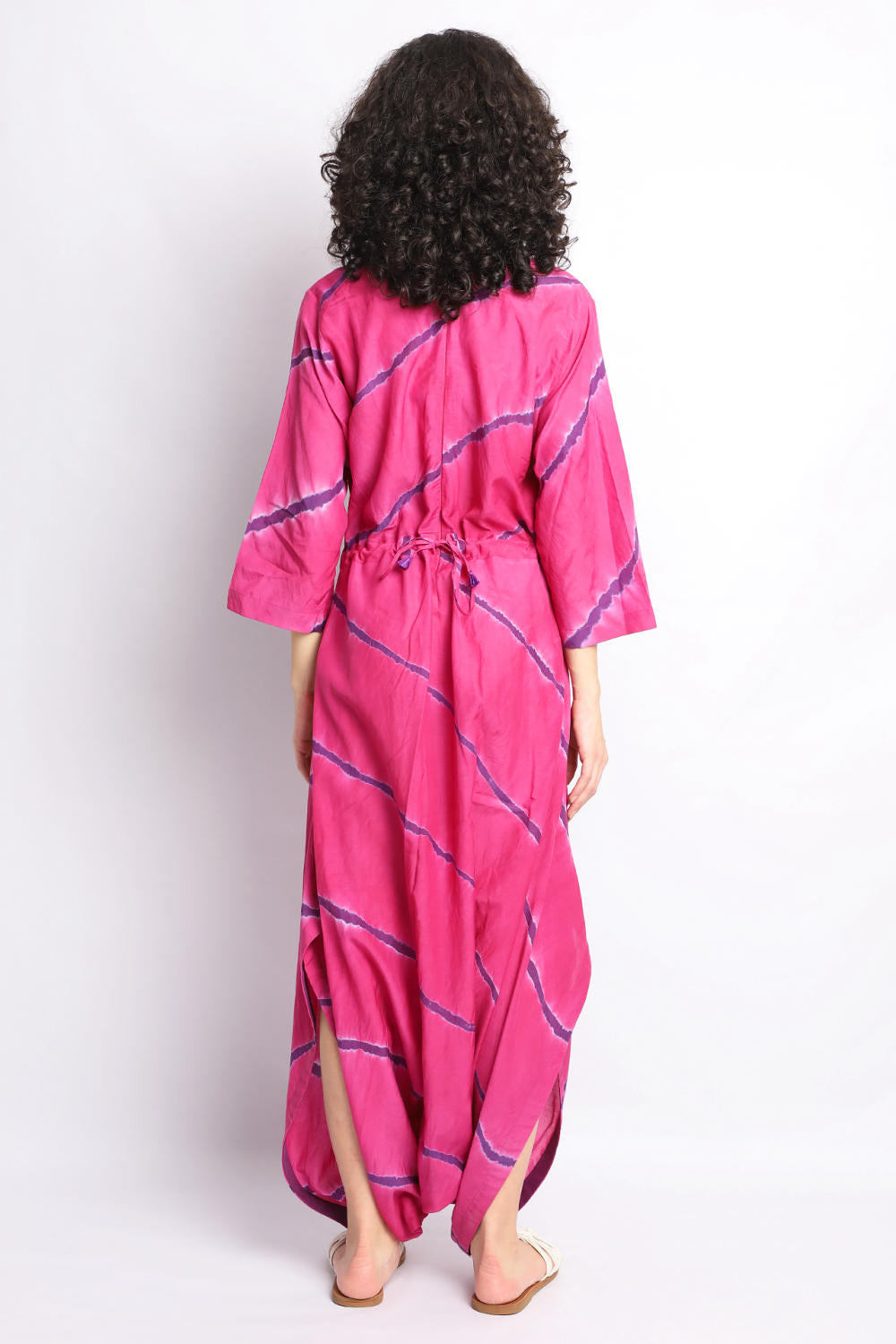PINK AND BLUE DRAPE JUMPSUIT Fashion The Pot Plant