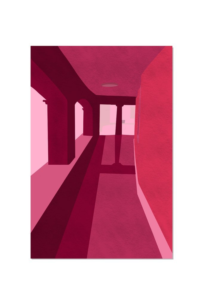 Pink Corridor Art Kosha Shah 