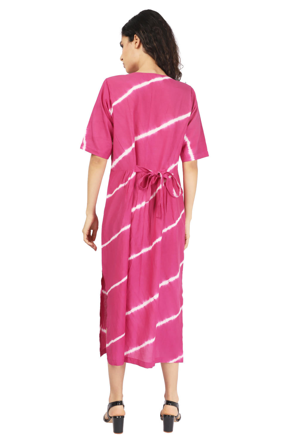 Pink Hand Done Shibori Dress Fashion The Pot Plant