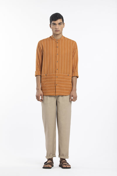 PLEATED PANT-BEIGE Men THREE Men 