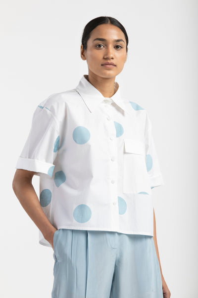 Pleated Pant- Powder Blue Fashion THREE