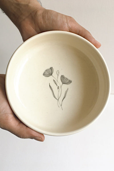 Poppy Pasta Bowl (Sold Individually) Home Minimal Indian 