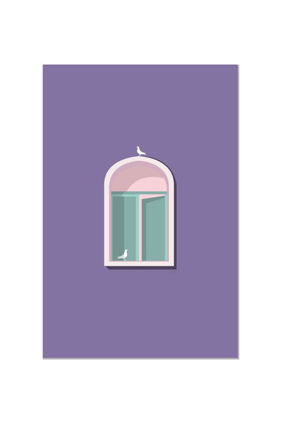 Purple Green Window Art Kosha Shah 
