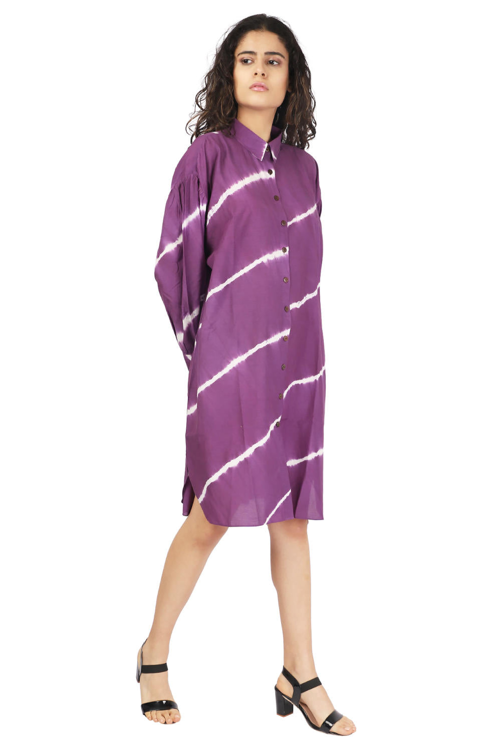 Purple Leheriya Kurta Fashion The Pot Plant