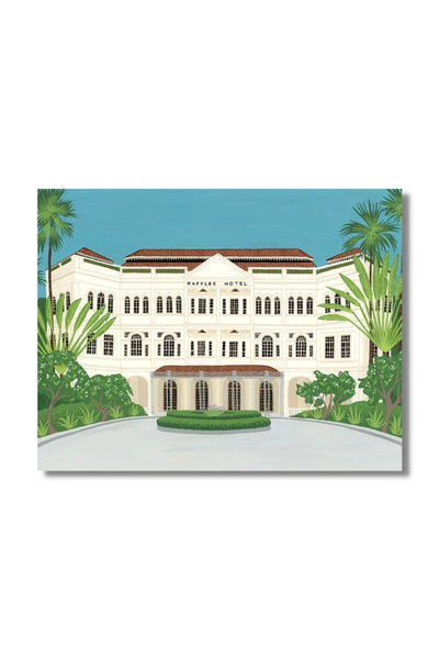 Raffles Hotel Singapore Fine Art Print Art Em+Co Art