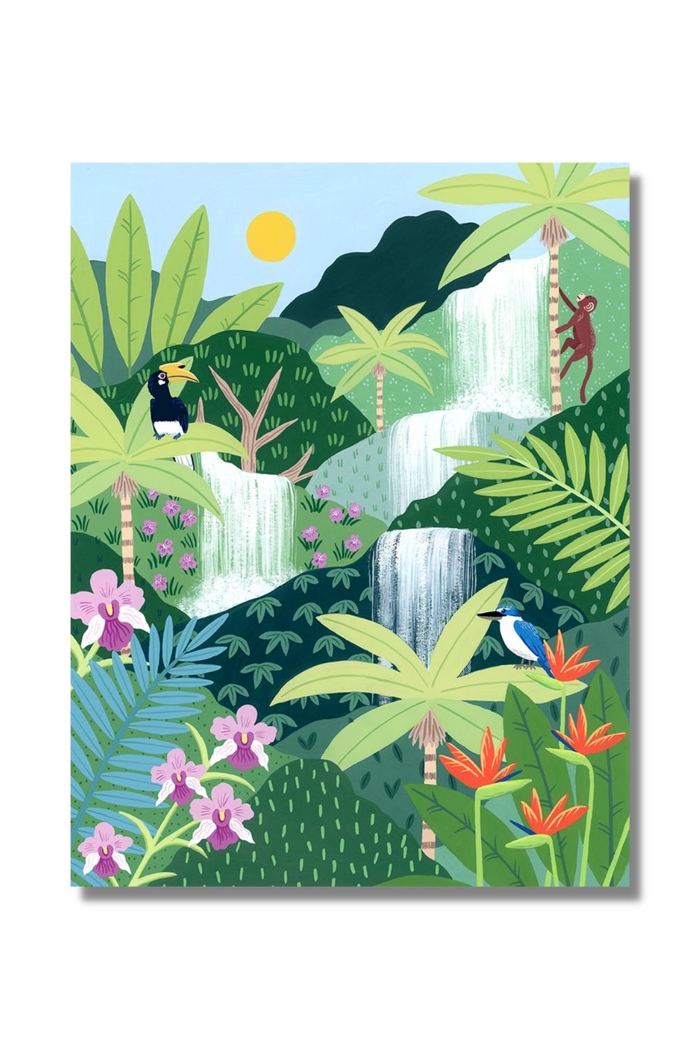 Rainforest Falls Fine Art Print Art Em+Co Art