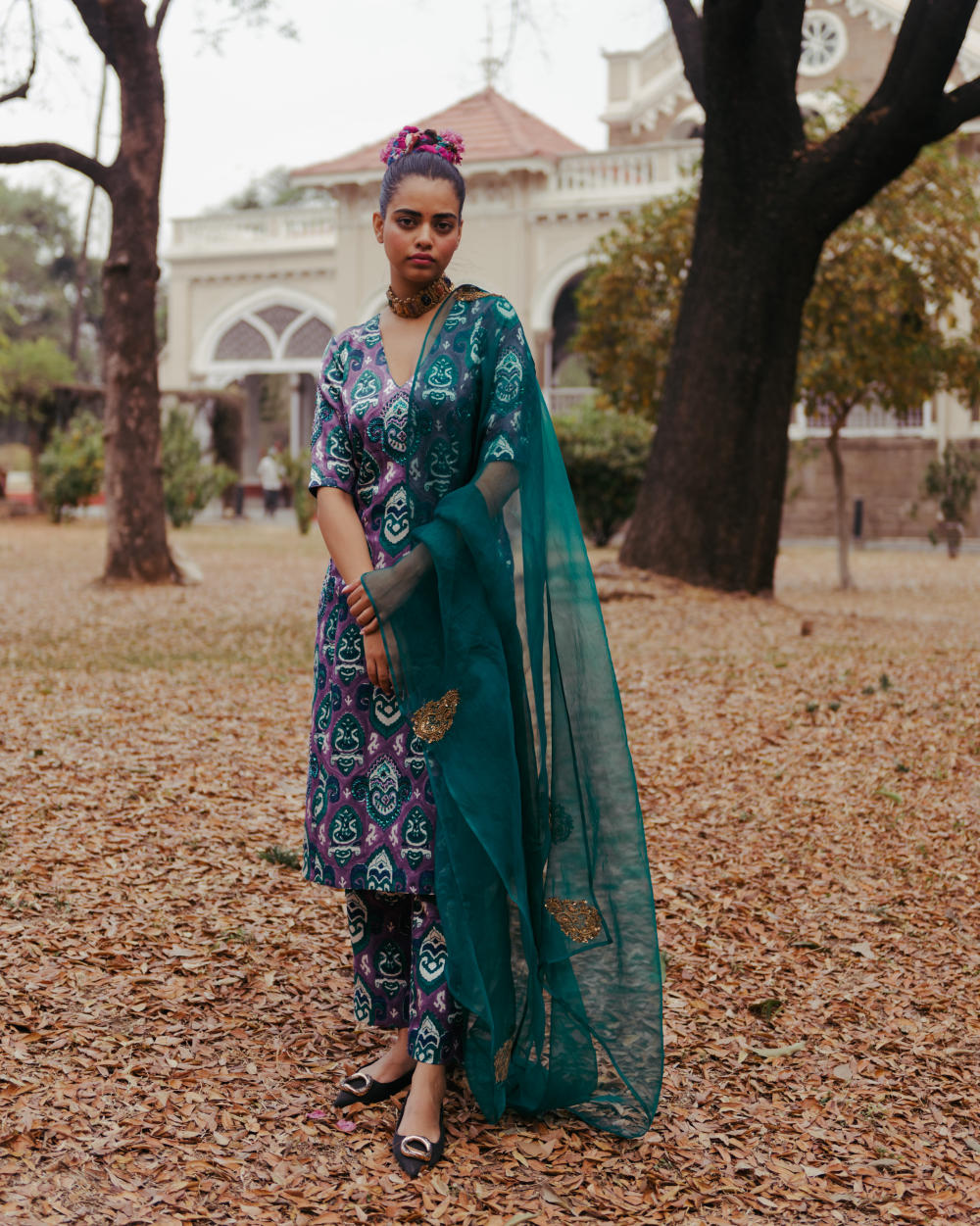 Rambagh Silk Kurta Set With Dupatta Fashion JodiLife