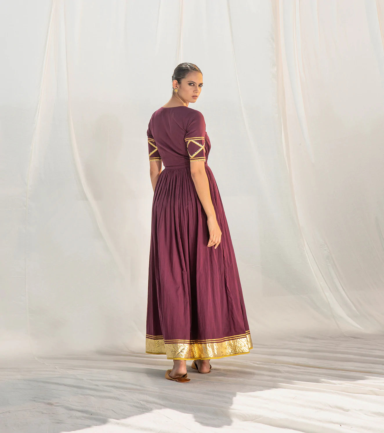 Rangmanch Pleated Gown Fashion Khara Kapas