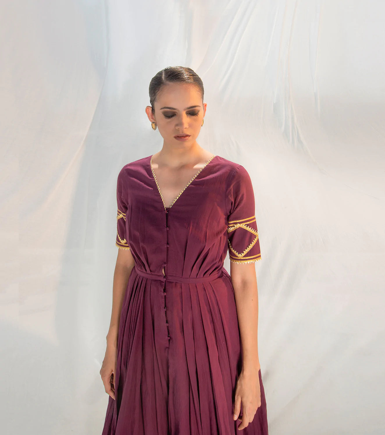 Rangmanch Pleated Gown Fashion Khara Kapas