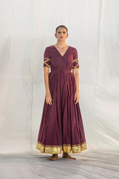 Rangmanch Pleated Gown Fashion Khara Kapas