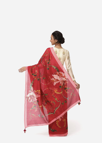 Rani Roses Saree Fashion Yam
