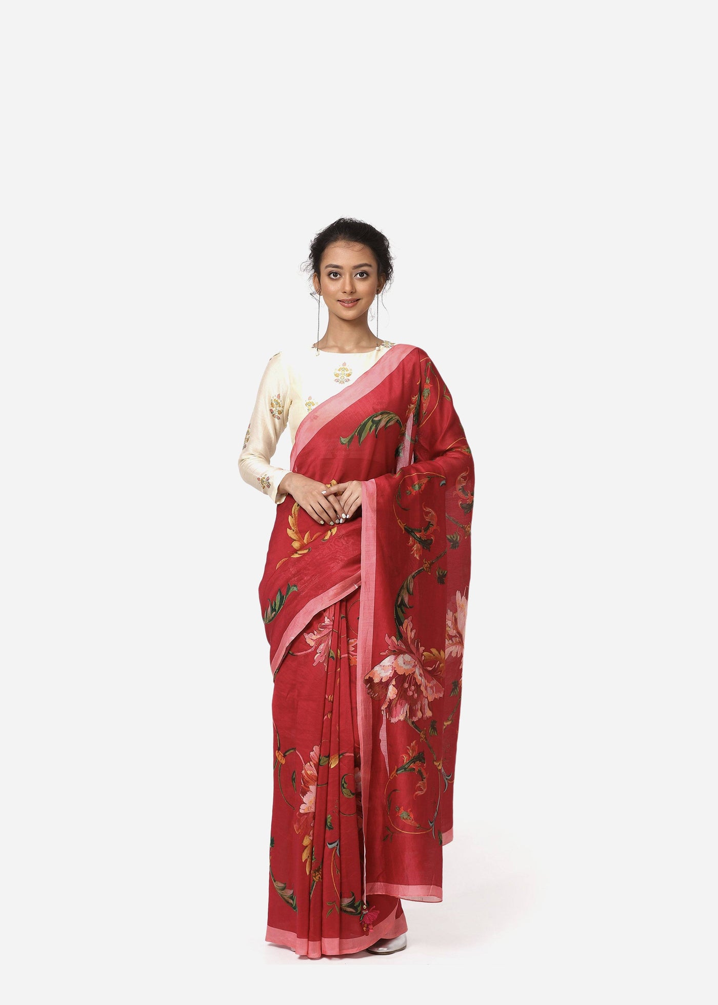 Rani Roses Saree Fashion Yam