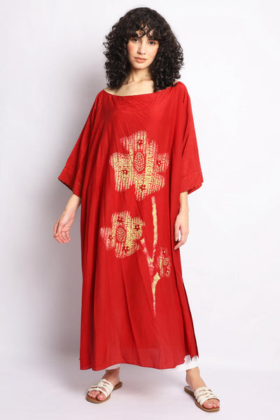 RED AND NEON SHIBORI FLORAL CO-ORD SET Fashion The Pot Plant