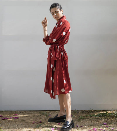 Red Cedar Wrap Dress Fashion Khara Kapas