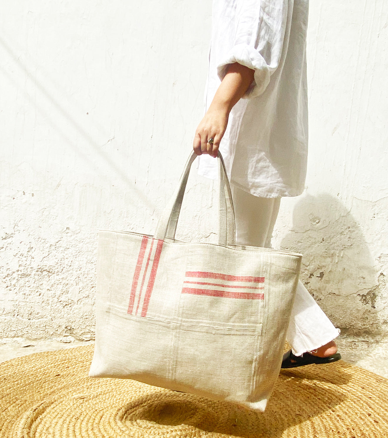 Red Nautical Bag Apparel & Accessories Khara Kapas