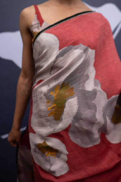RED POPPIES SAREE Fashion Yam