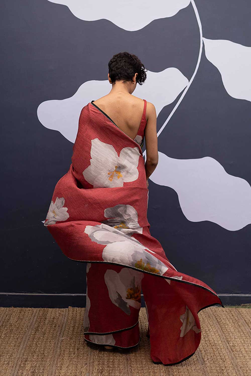 RED POPPIES SAREE Fashion Yam