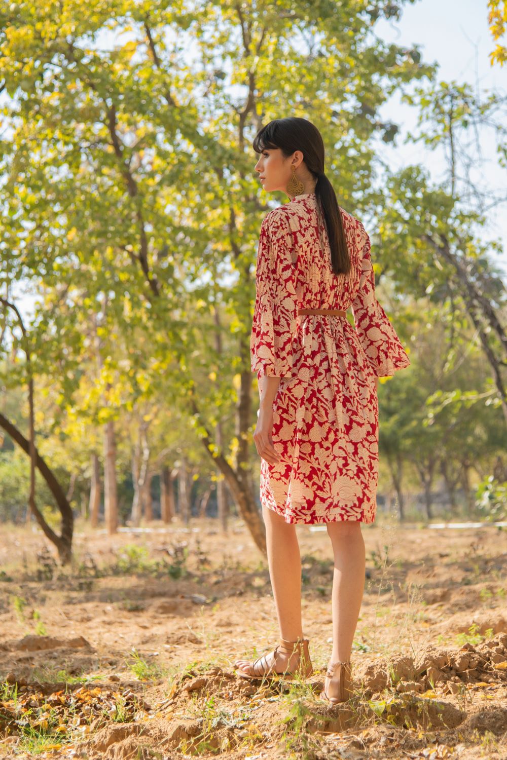 red rose tunic dress Fashion Marche