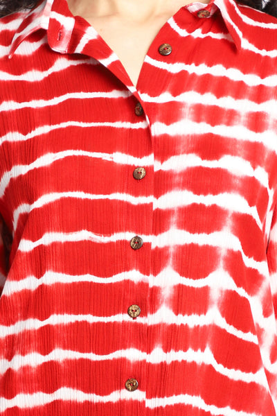 RED SHIBORI CO-ORD SET Fashion The Pot Plant
