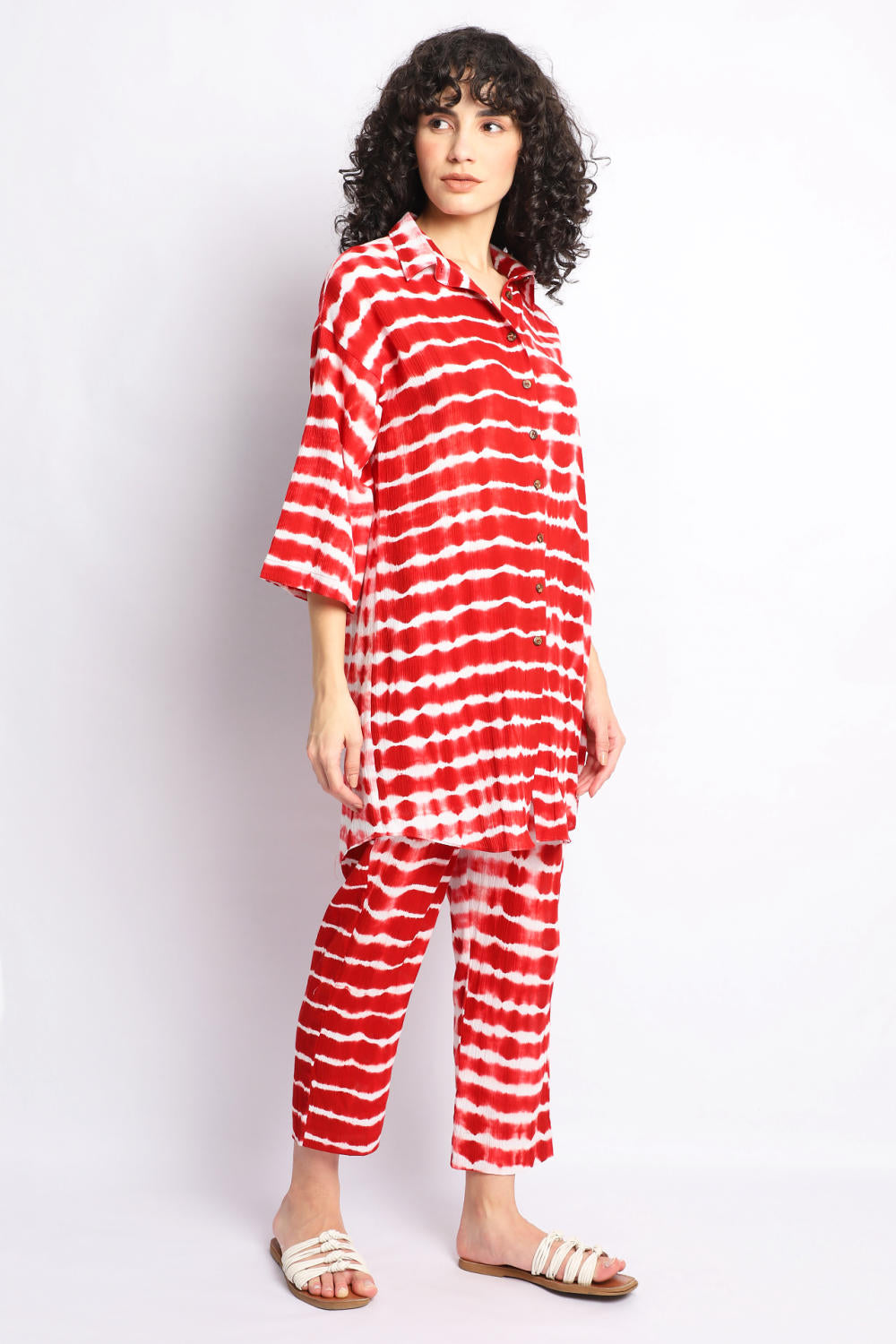 RED SHIBORI CO-ORD SET Fashion The Pot Plant