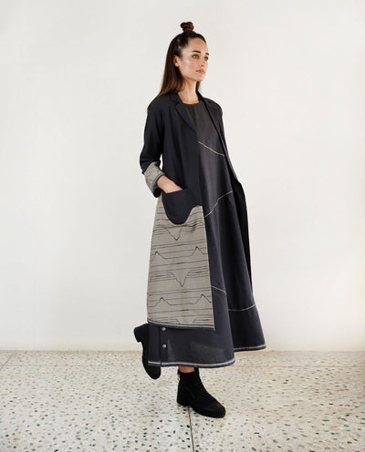 RELAXED WAVES JACKET MAXI CO-ORD Fashion Rias 