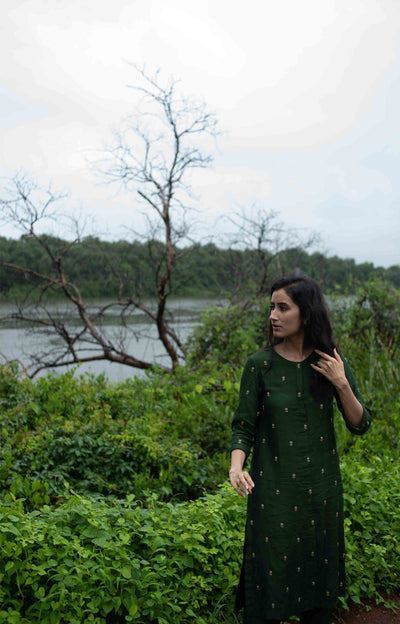 Rohita Emerald Kurta Set Fashion DOT
