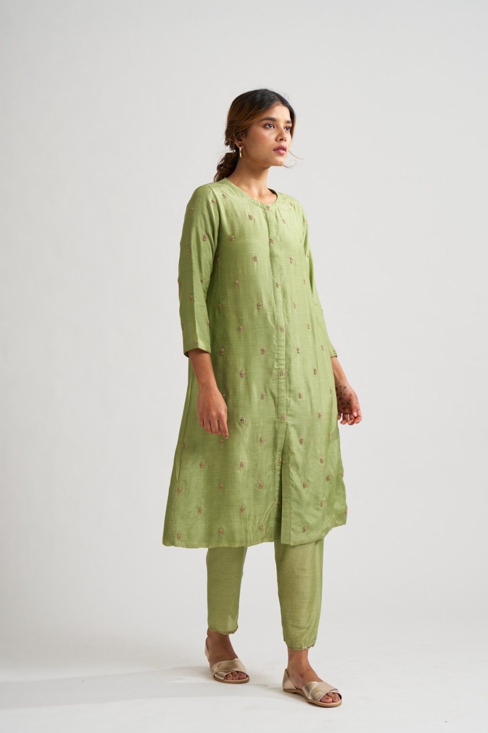 Rohita Light Green Kurta Set Fashion DOT 