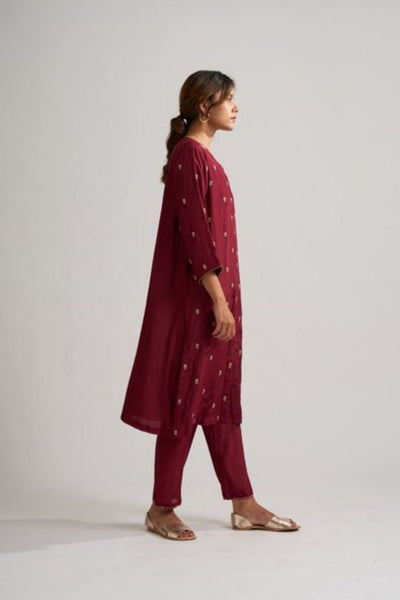 Rohita Maroon Kurta Set Fashion DOT