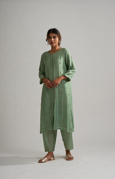 Rohita Mint Kurta Set Fashion DOT