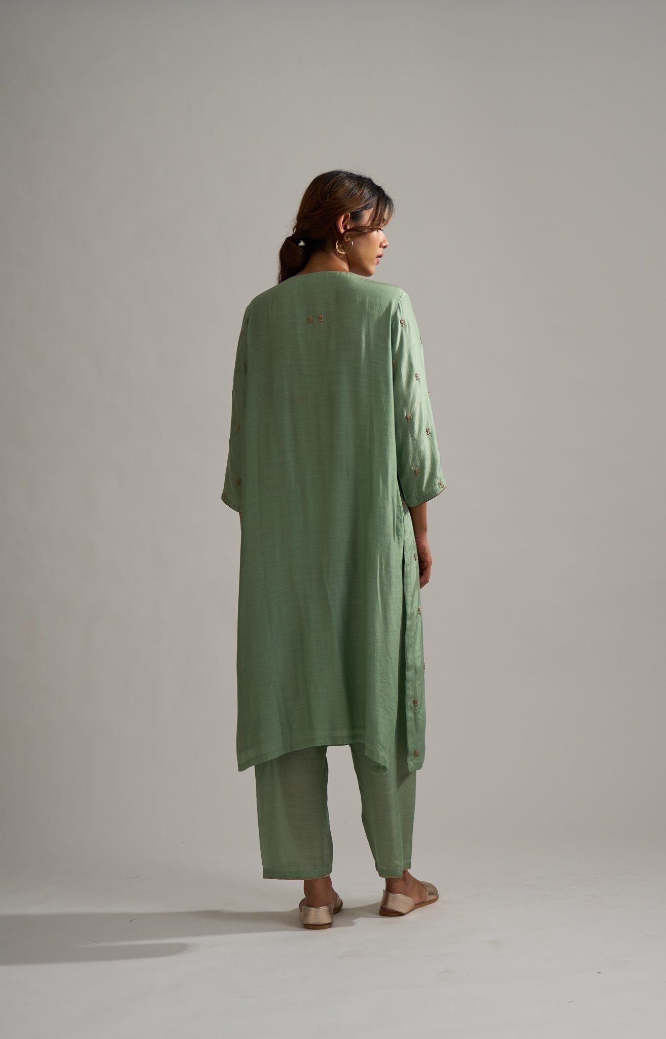 Rohita Mint Kurta Set Fashion DOT