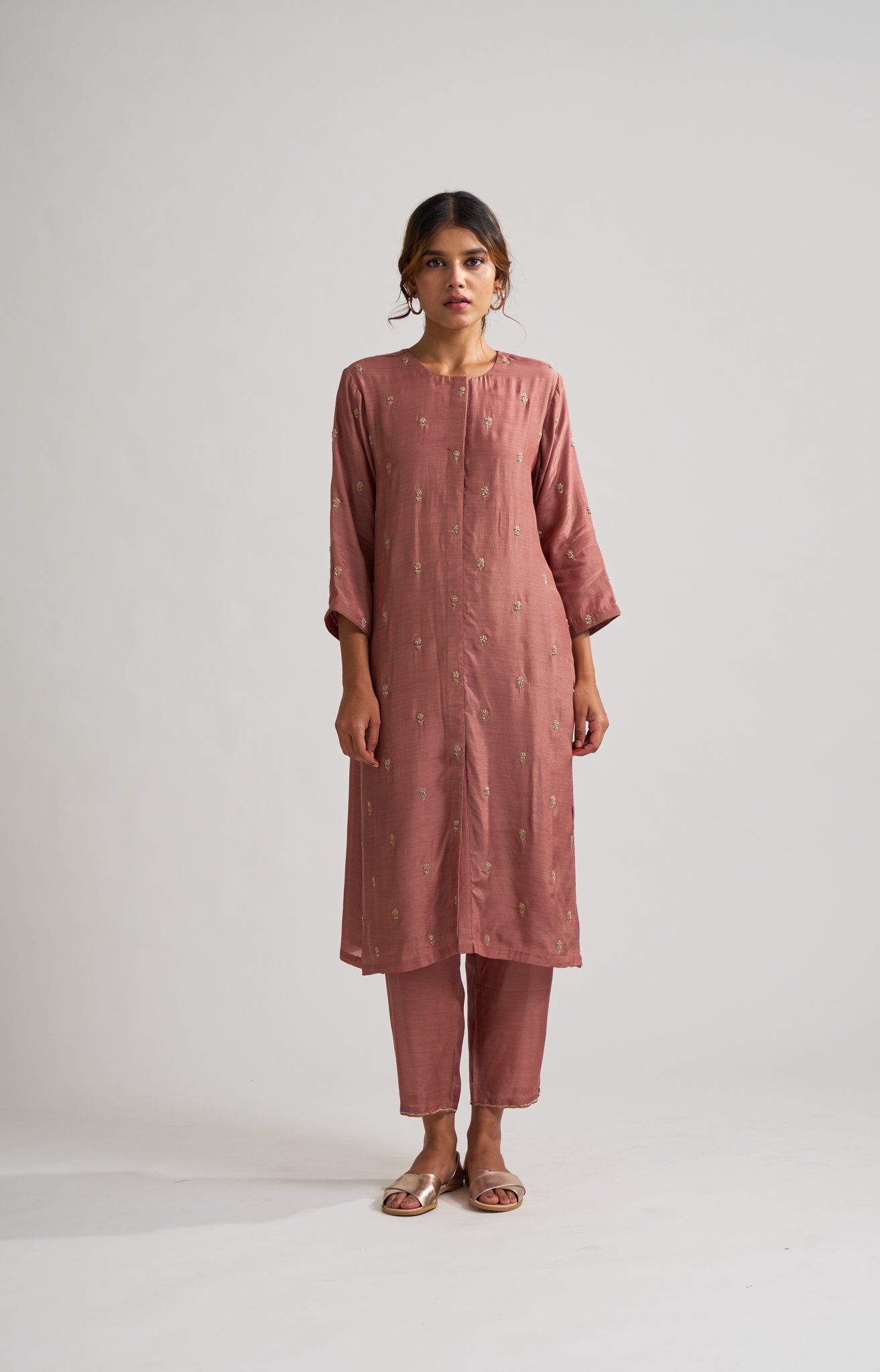 Rohita Old Rose Kurta Set Fashion DOT