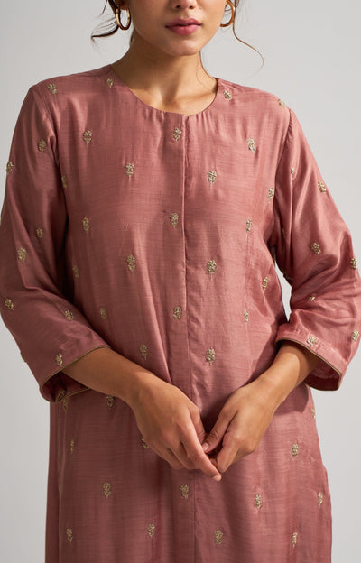 Rohita Old Rose Kurta Set Fashion DOT