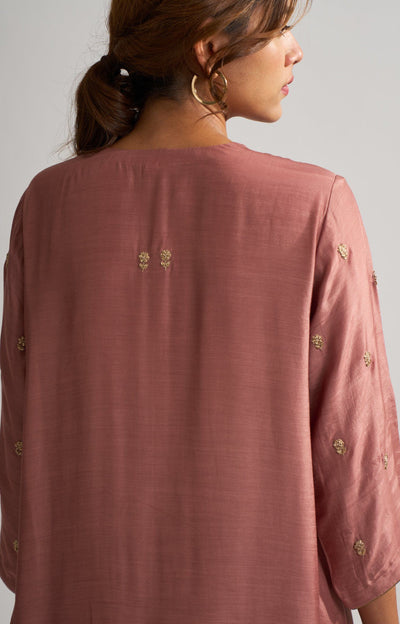 Rohita Old Rose Kurta Set Fashion DOT
