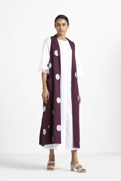 Round Neck Dress - White Fashion THREE