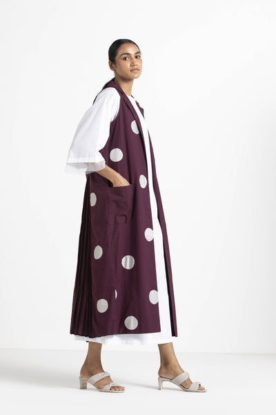 Round Neck Dress - White Fashion THREE