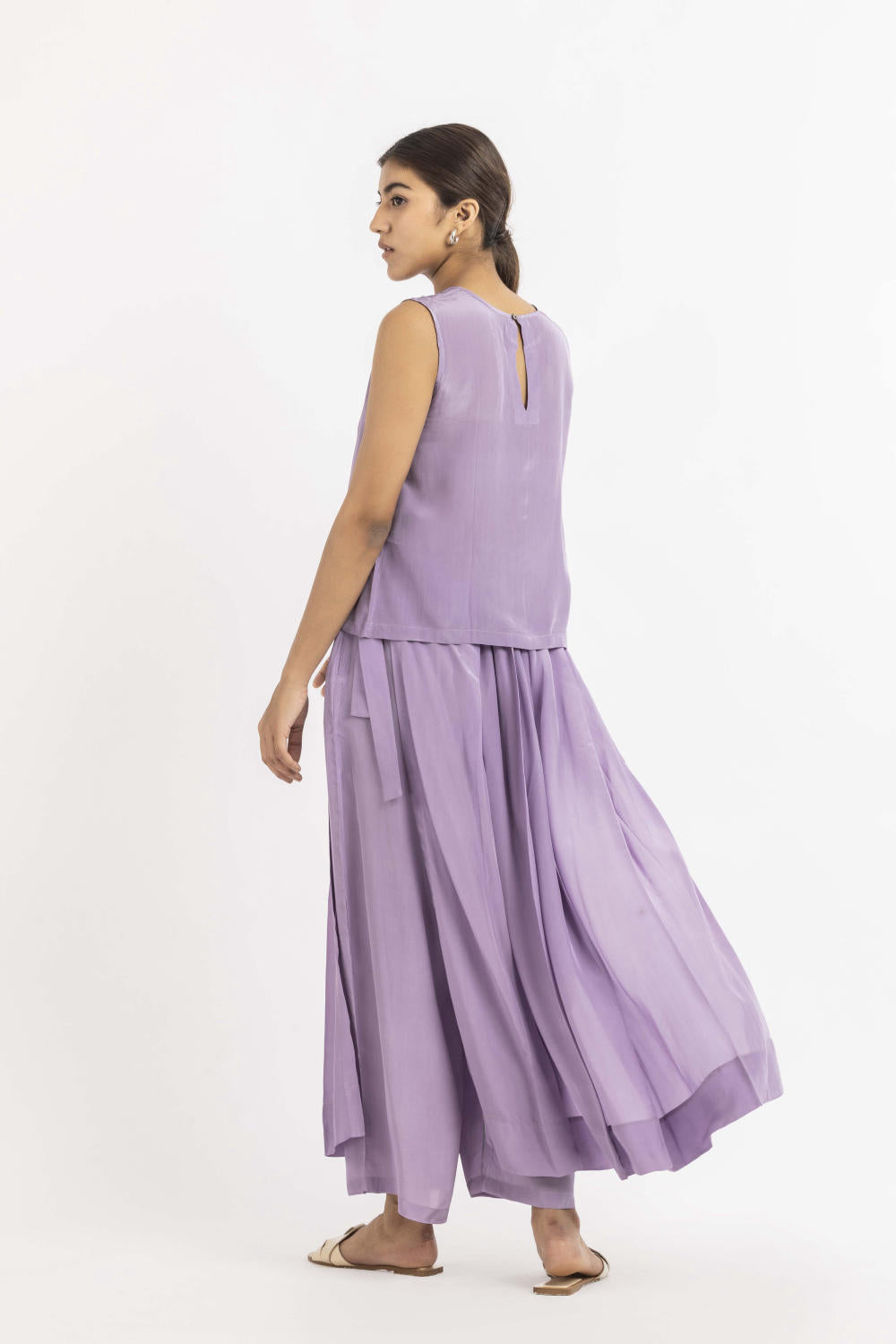 Round Neck Top Co-ord Lavender Fashion THREE