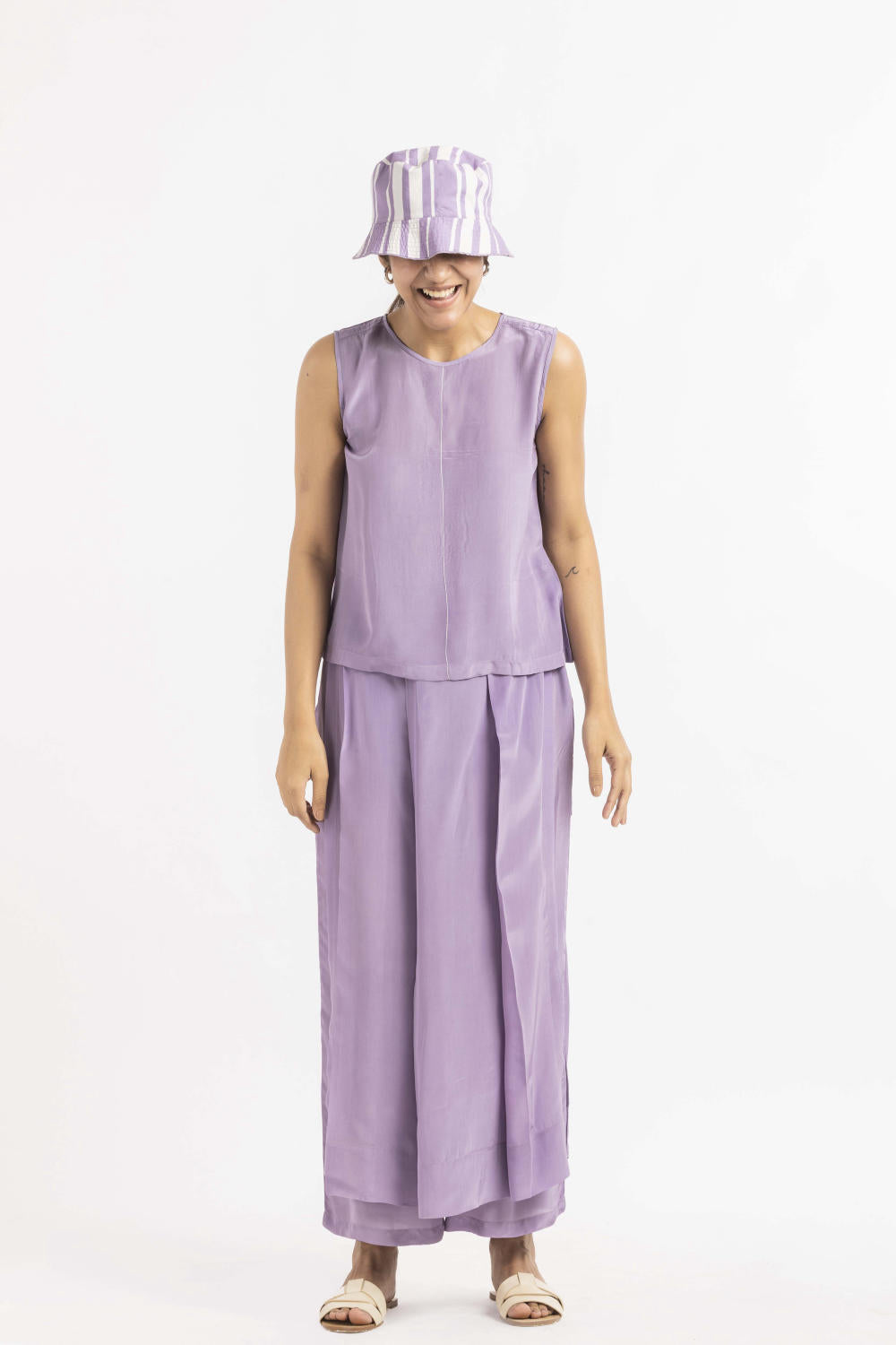 Round Neck Top Co-ord Lavender Fashion THREE